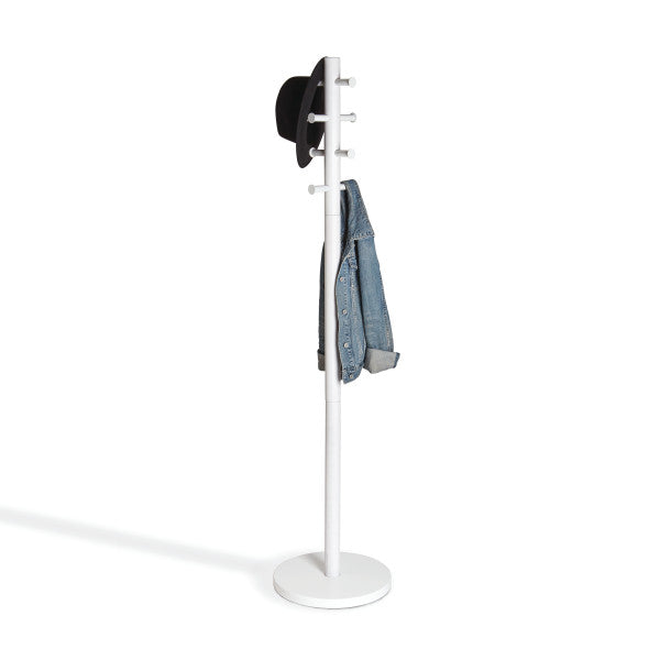 Umbra White Pillar Coat Rack