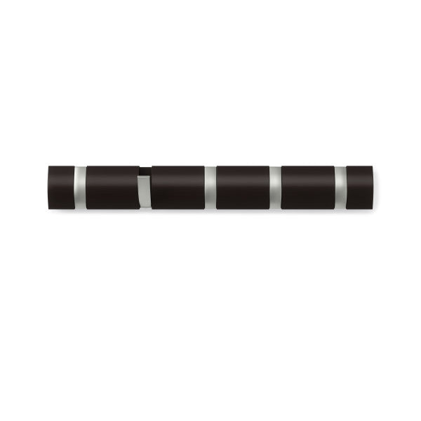 Umbra Espresso Flip Wall Mounted Coat Rack