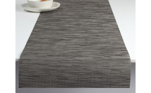 Chilewich Bamboo Runner 14" x 72" Grey Flannel