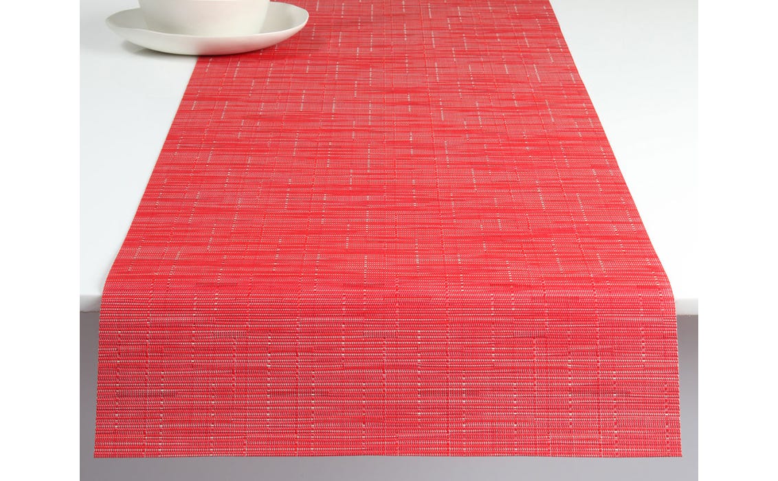 Chilewich Bamboo Runner 14" x 72" Poppy