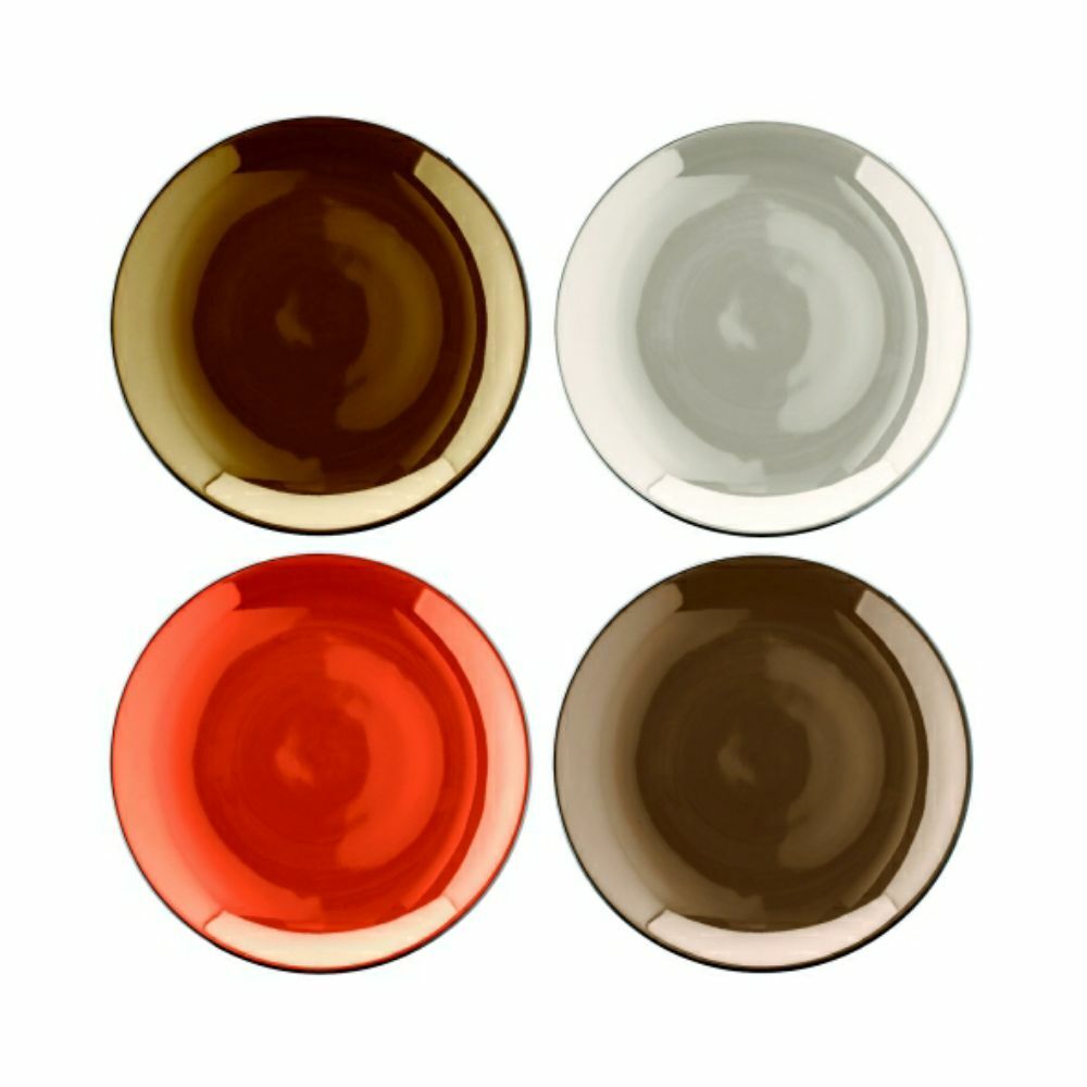 LSA Polka Teaplate 16cm (Set of 4) Metallic Assorted