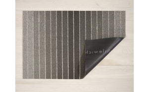 Chilewich Block Stripe Shag Utility Mat Taupe