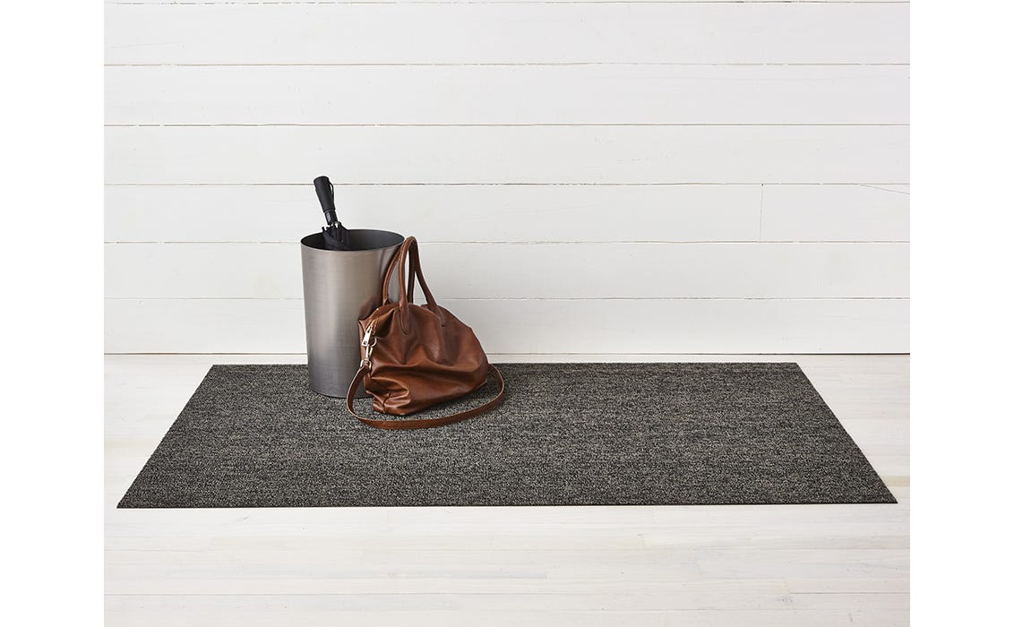Chilewich Heathered Doormat Black / Tan