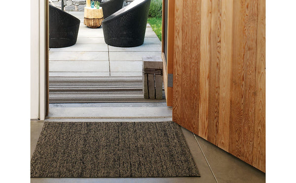 Chilewich Heathered Doormat Black / Tan