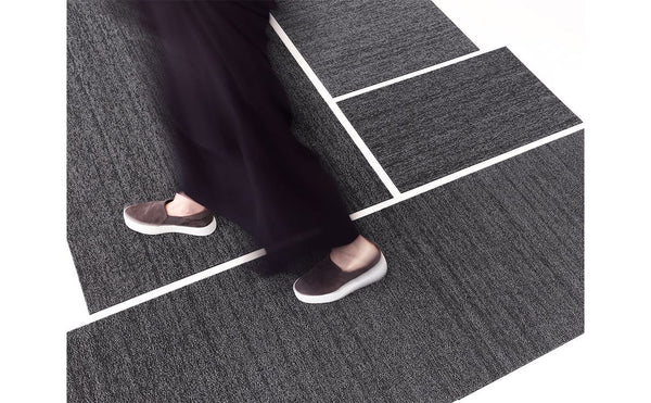 Chilewich Heathered Shag Utility Mat Grey