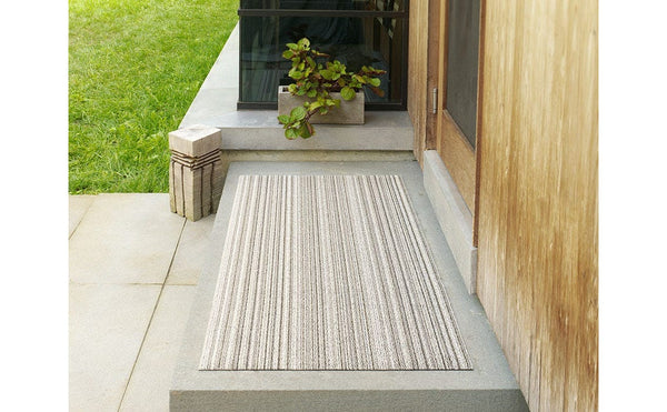 Chilewich Skinny Stripe Shag Utility Mat Birch