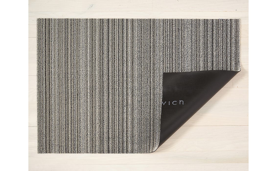 Chilewich Skinny Stripe Shag Utility Mat Birch
