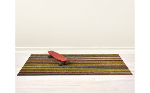 Chilewich Skinny Stripe Shag Doormat Bright Multi