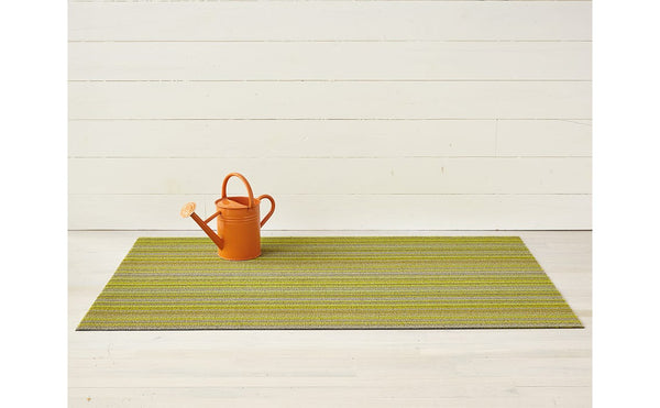 Chilewich Skinny Stripe Shag Doormat Citron
