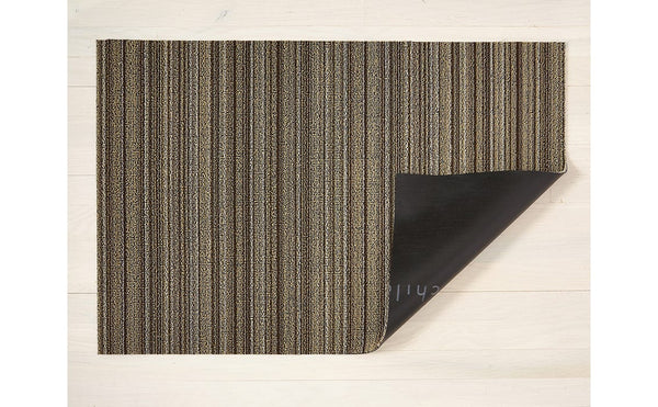 Chilewich Skinny Stripe Shag Doormat Mushroom