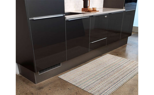 Chilewich Skinny Stripe Shag Doormat Soft Multi