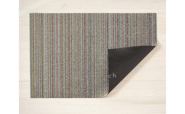 Chilewich Skinny Stripe Shag Doormat Soft Multi