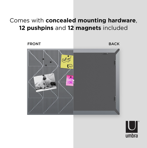 Umbra Trigon Memo Board Charcoal