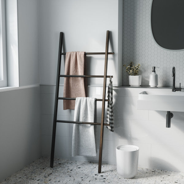 Umbra Black/Walnut Hub Blanket Ladder