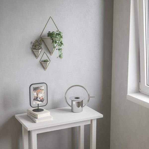 Umbra White/Brass Trigg Wall Display (Set of 2)