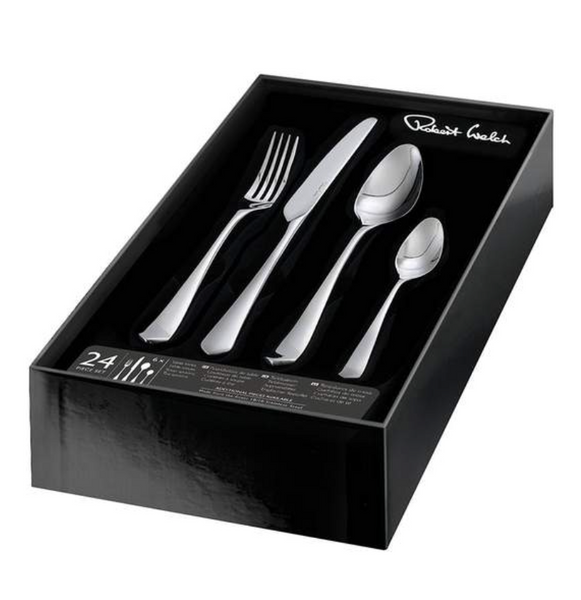 Robert Welch Westbury Bright Cutlery Set, 24 Piece for 6 People