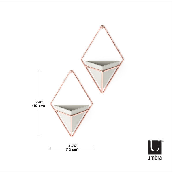 Umbra Concrete/Copper Trigg Wall Display (Set of 2)